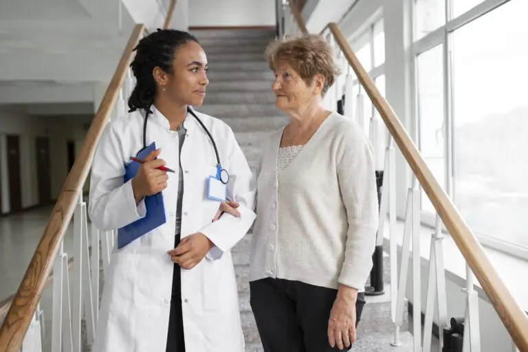 Doctor discussing Medicare Advantage preauthorization with patient